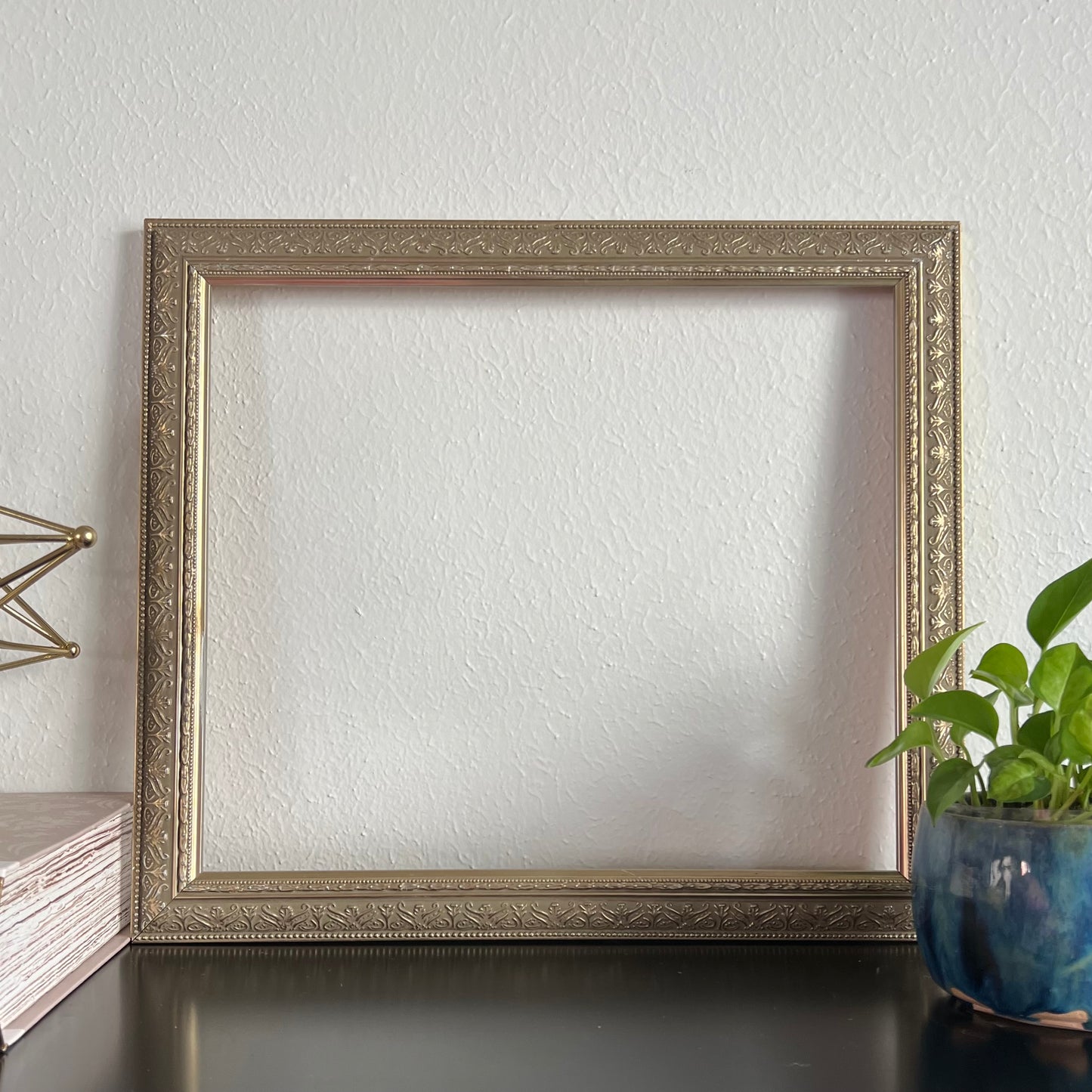 11x14" Vintage Antique Light Gold Frame