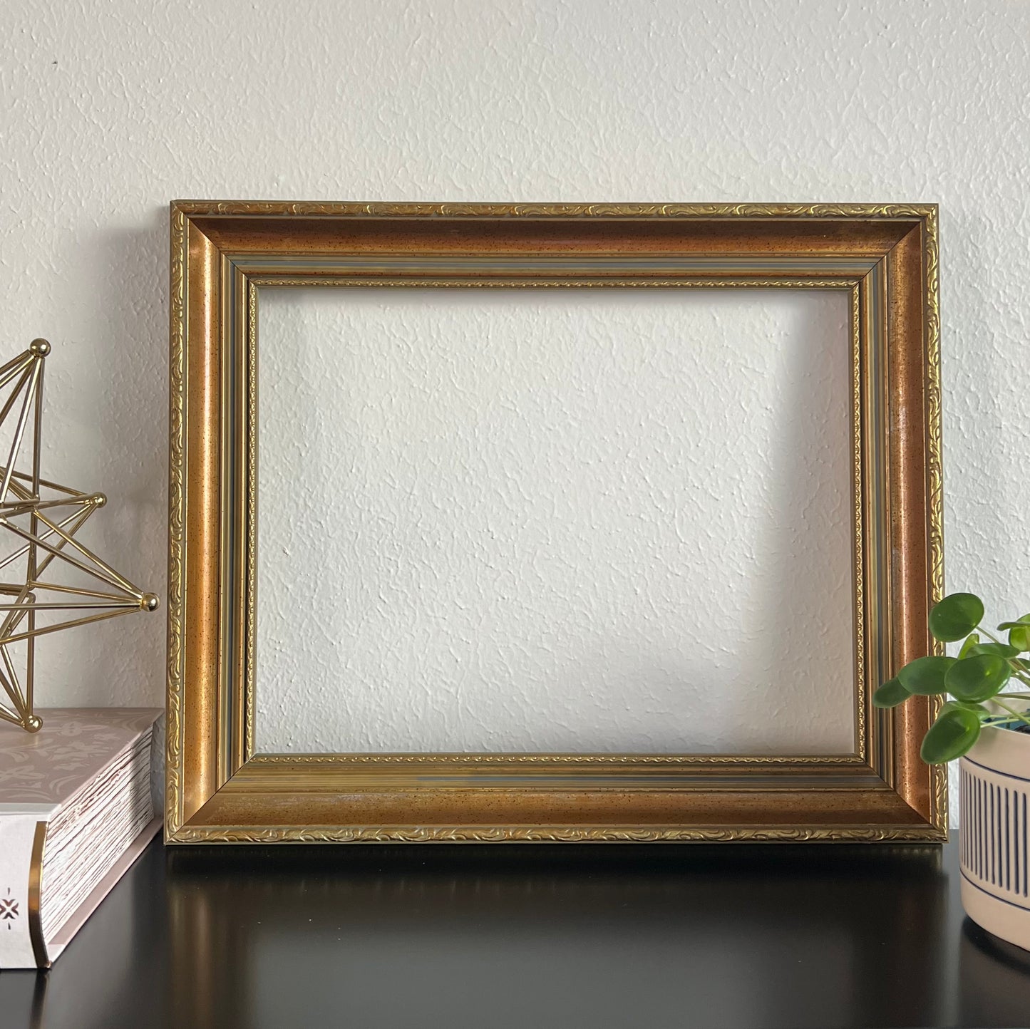11x14" Vintage Brassy Gold Frame