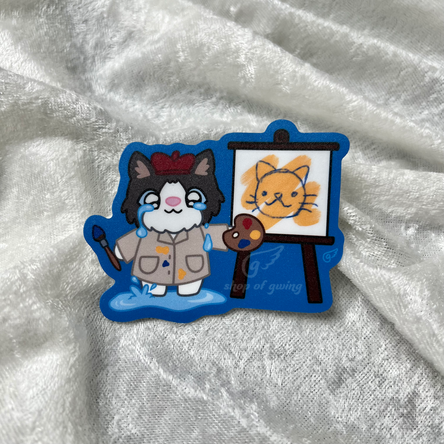 Crying Artist Vinyl Sticker