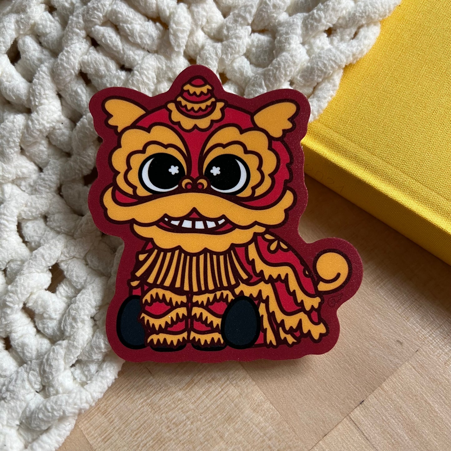 Lion Dance Vinyl Sticker