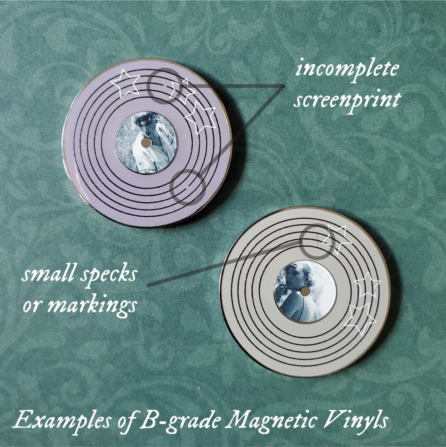 Generic Magnetic Vinyl Discs