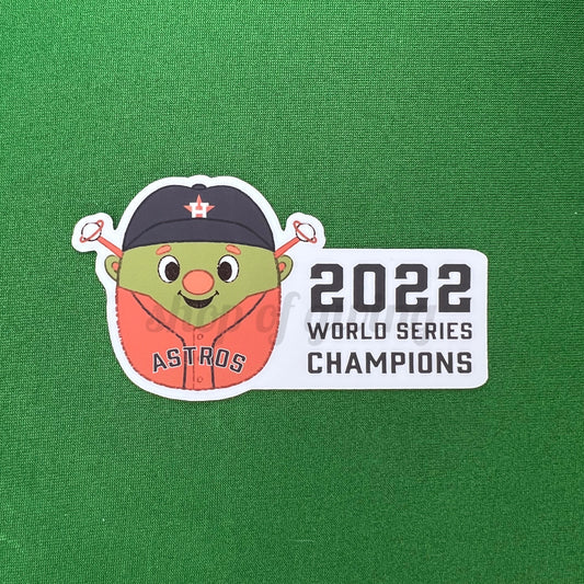 Houston Astros World Series Champions 2022 Waterproof Vinyl Sticker