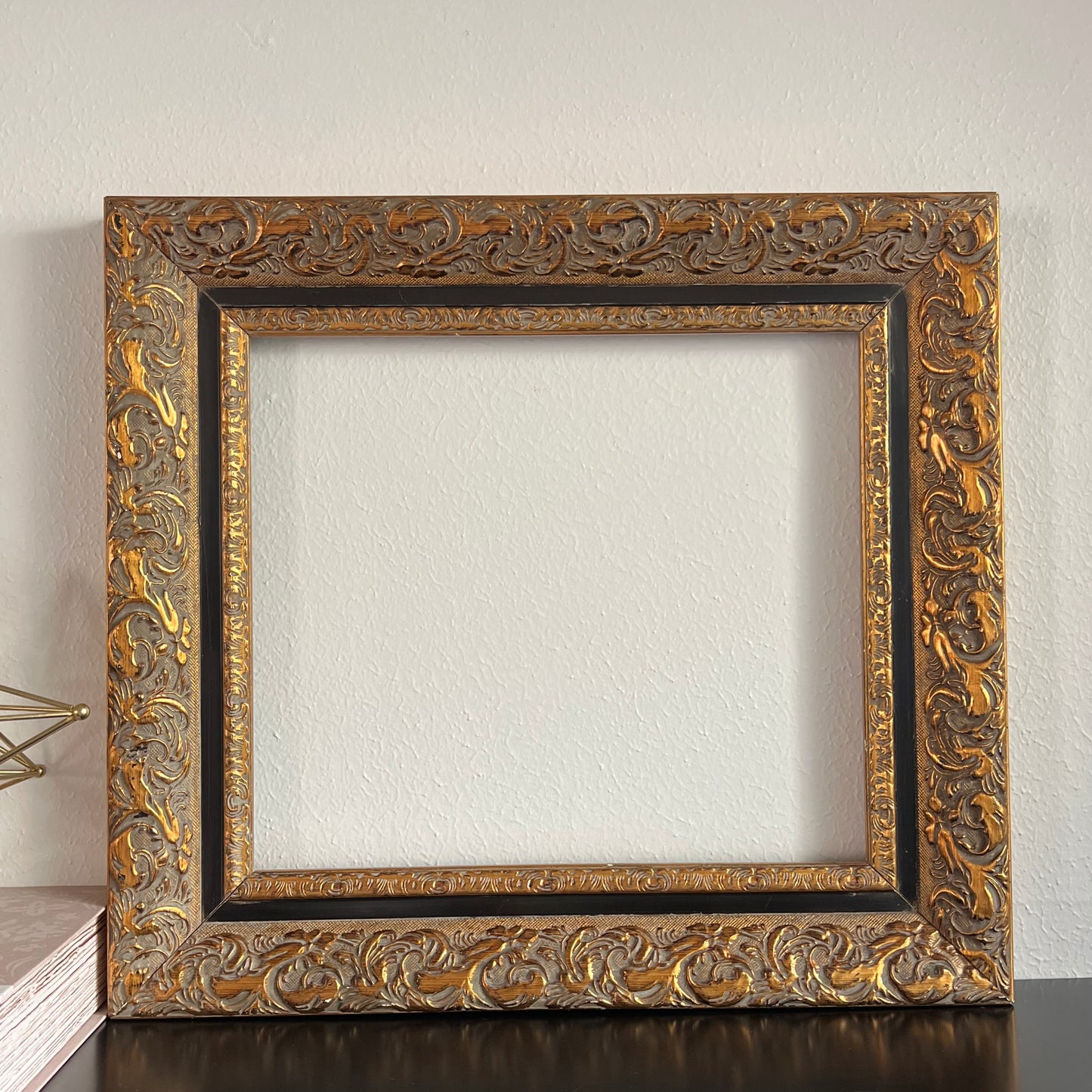 13x15" Vintage Antique Brass Frame