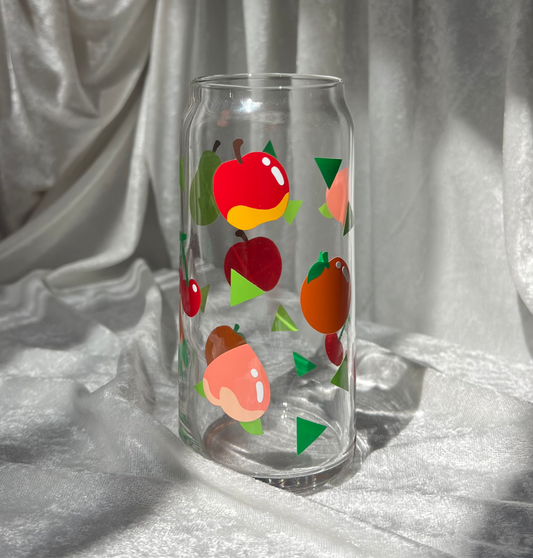 20oz Summer Fruits Drinking Glass